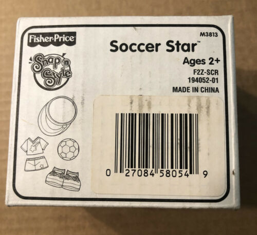 Fisher Price Snap N Style Soccer Star F2z-scr M3812 New Sealed In Box